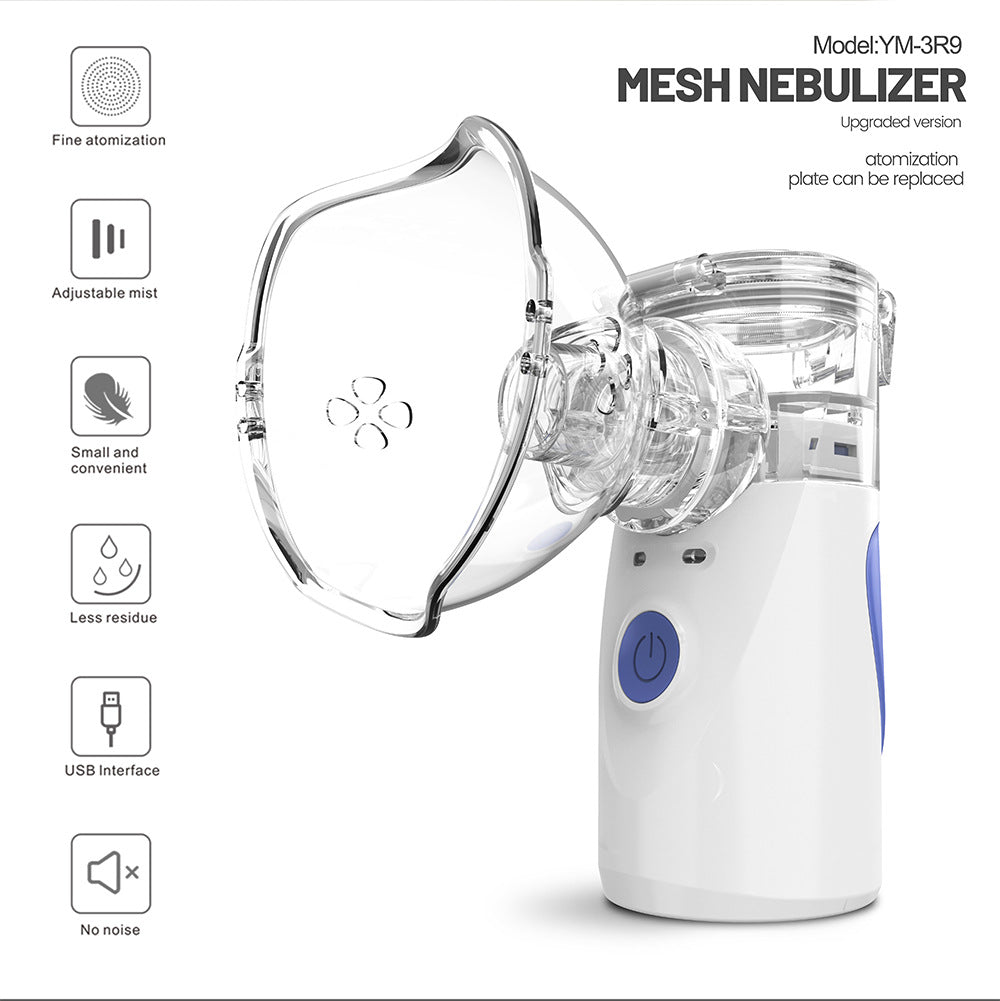 Upgraded Portable Mesh Nebuliser | Removable Atomising Tablet - MediWillow Upgraded Portable Mesh Nebuliser | Removable Atomising Tablet