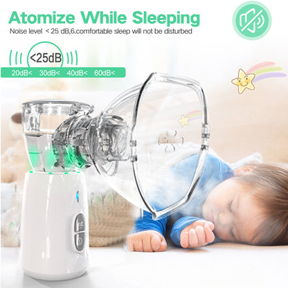 Dual mode portable nebuliser for adults and children - MediWillow Dual mode portable nebuliser for adults and children