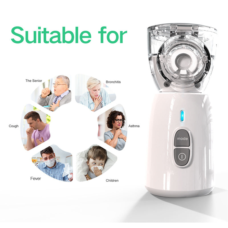 Dual mode portable nebuliser for adults and children - MediWillow Dual mode portable nebuliser for adults and children
