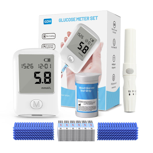 2-in-1 Uric Acid Blood Glucose Meter with 25 Uric Acid Test Strips 25 Blood Glucose Test Strips - MediWillow 2-in-1 Uric Acid Blood Glucose Meter with 25 Uric Acid Test Strips 25 Blood Glucose Test Strips