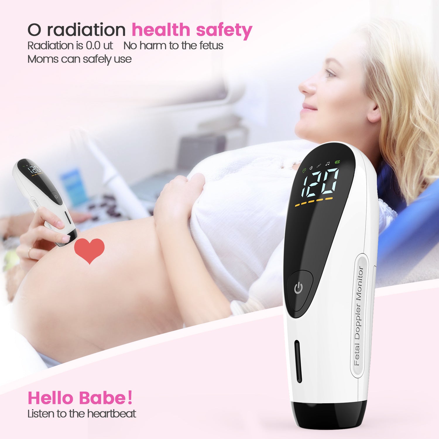 All-in-one Home Doppler Foetal Heart Monitor - MediWillow All-in-one Home Doppler Foetal Heart Monitor