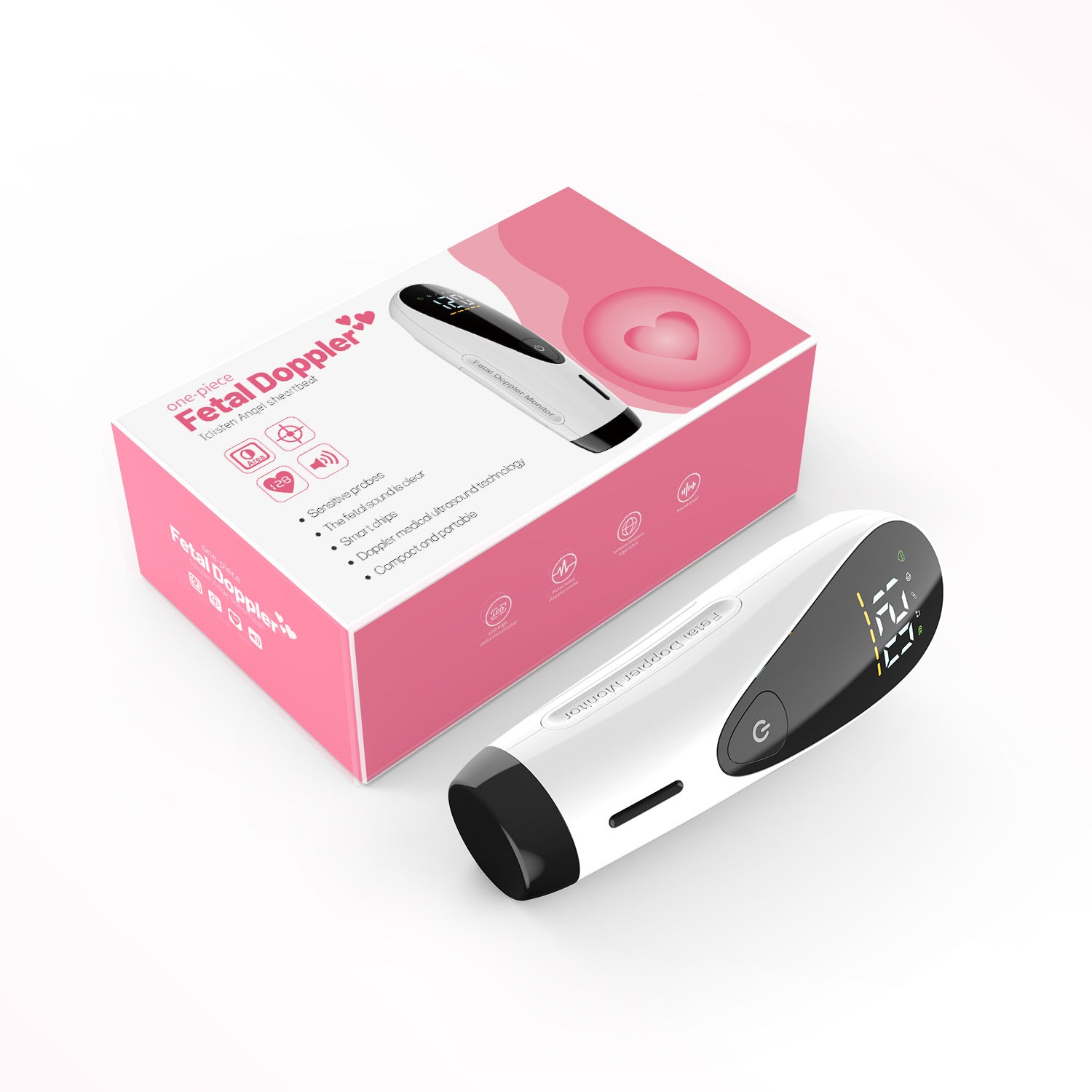 All-in-one Home Doppler Foetal Heart Monitor - MediWillow All-in-one Home Doppler Foetal Heart Monitor