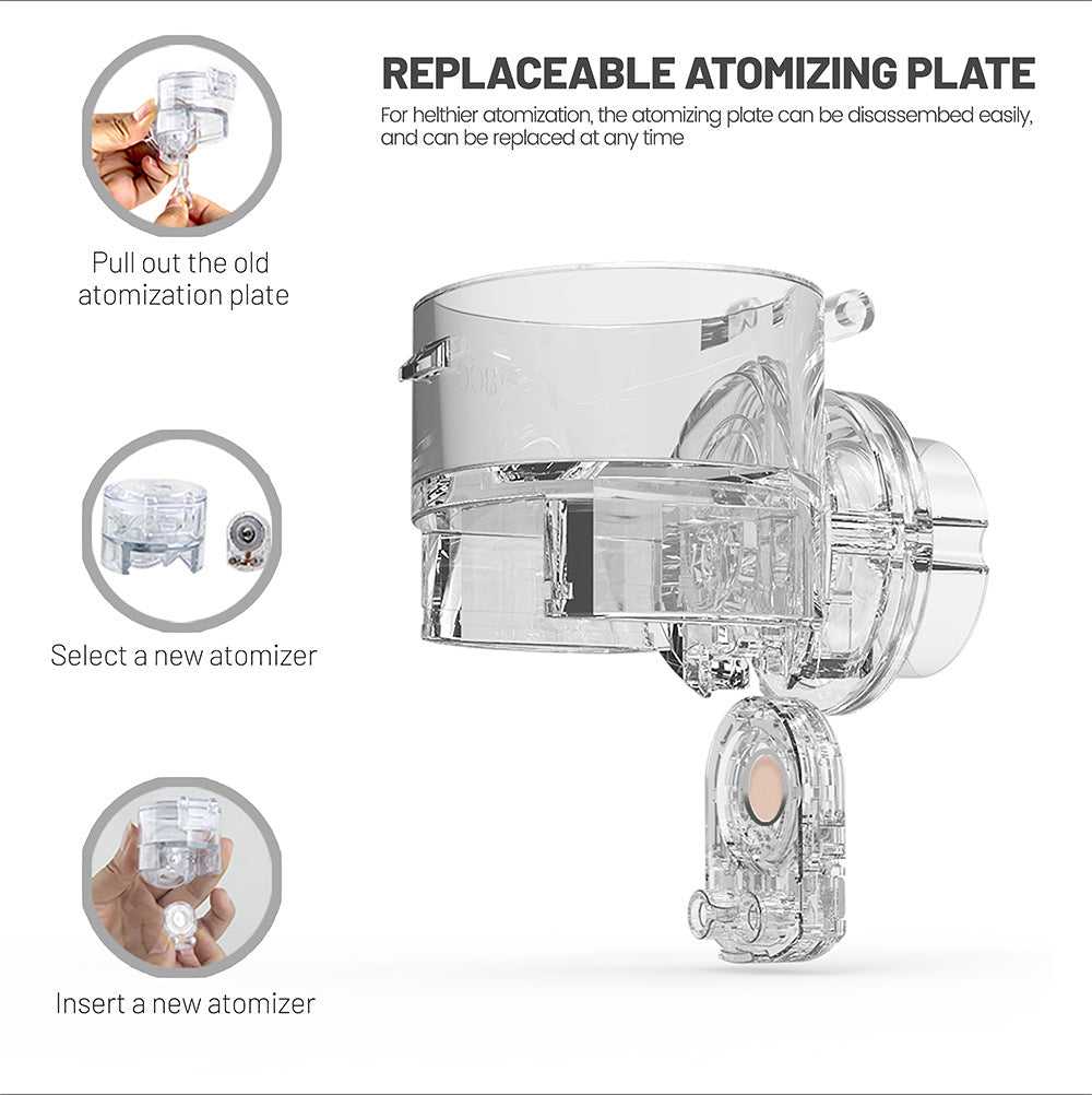 Upgraded Portable Mesh Nebuliser | Removable Atomising Tablet - MediWillow Upgraded Portable Mesh Nebuliser | Removable Atomising Tablet