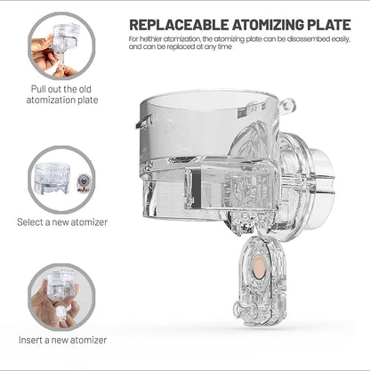 Upgraded Portable Mesh Nebuliser | Removable Atomising Tablet - MediWillow Upgraded Portable Mesh Nebuliser | Removable Atomising Tablet