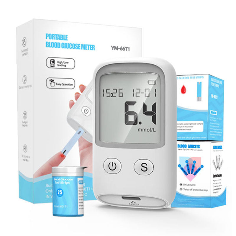 Blood Glucose meter with Lancing Device Pen and 50* Test Strips - MediWillow Blood Glucose meter with Lancing Device Pen and 50* Test Strips