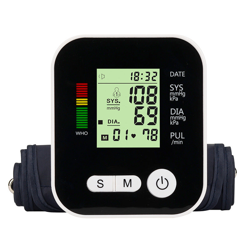 Multilingual Voice-Guided BP Monitor (EN/DE/FR/ES/IT)
