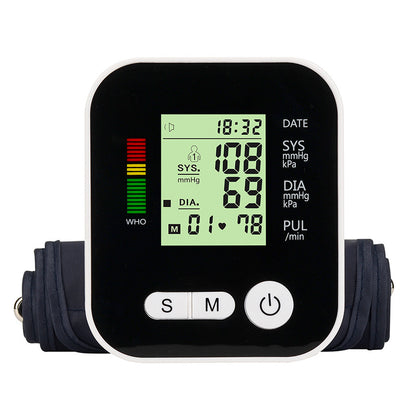 Multilingual Voice-Guided BP Monitor (EN/DE/FR/ES/IT)

