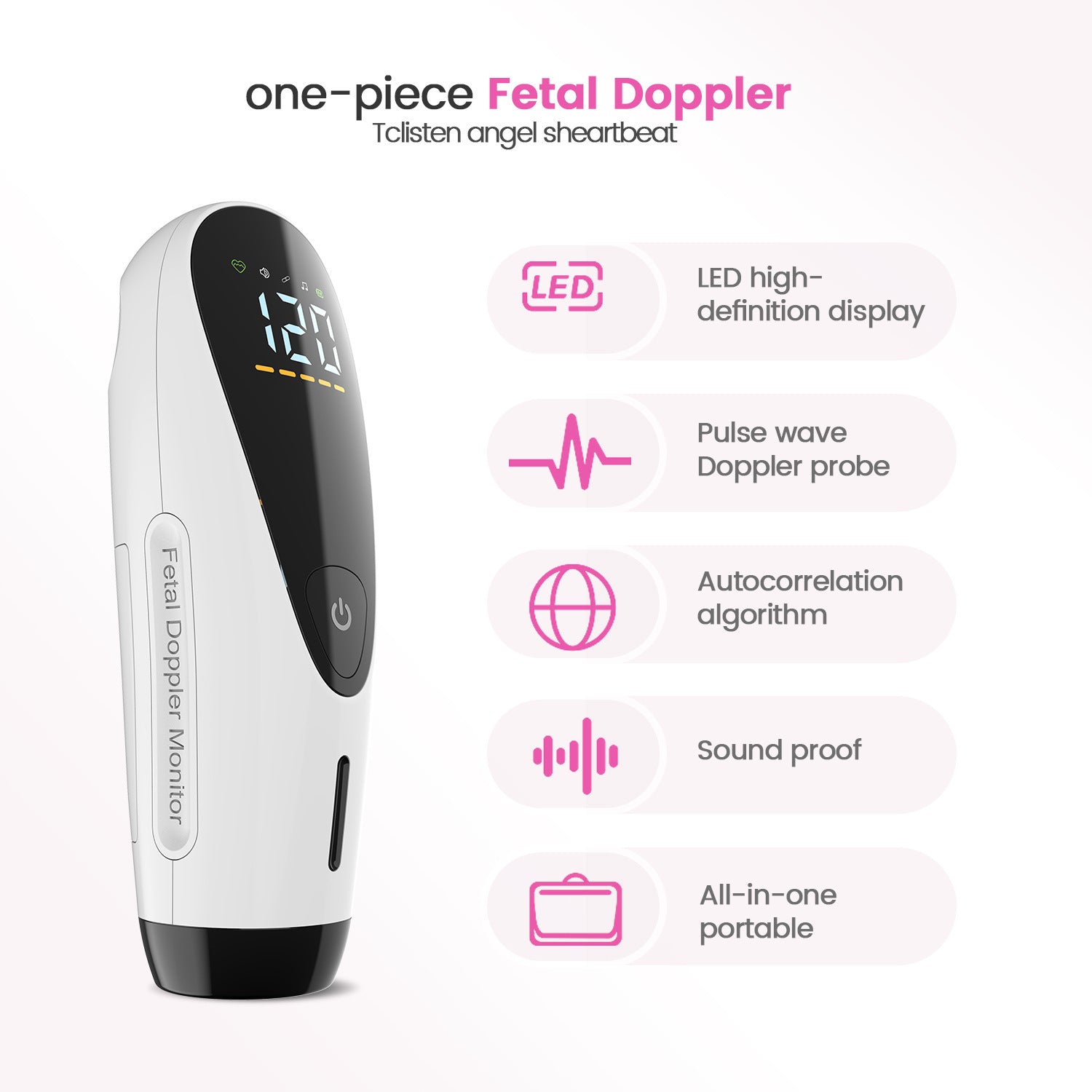 All-in-one Home Doppler Foetal Heart Monitor - MediWillow All-in-one Home Doppler Foetal Heart Monitor